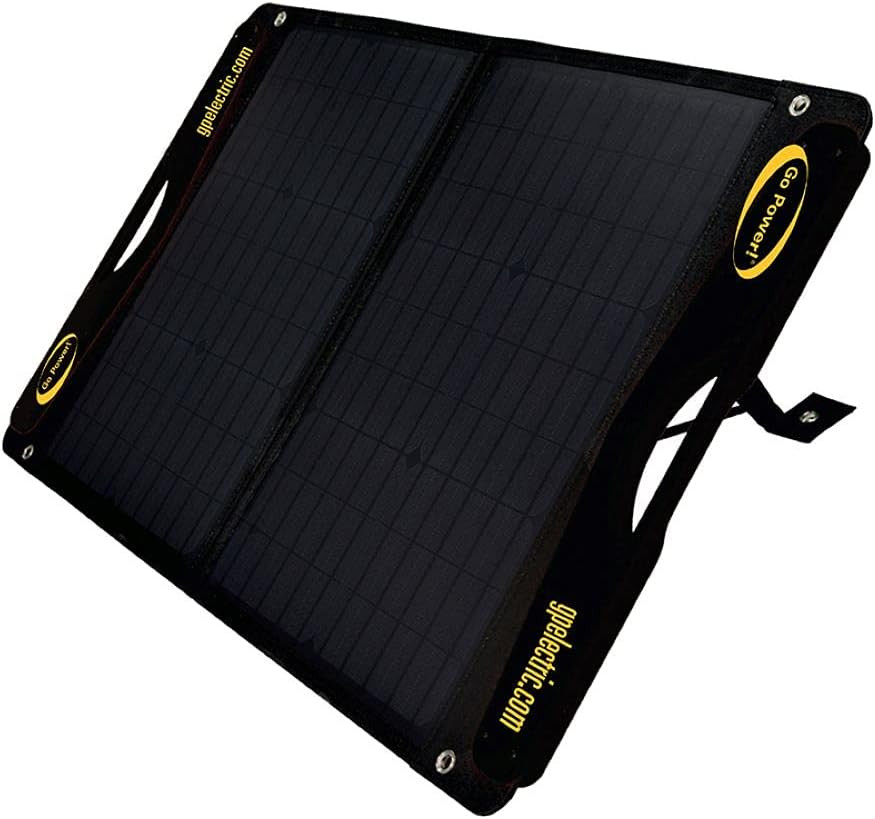 Gopower Duralite 100-Watt Solar Panel with 30-Amp PWM Charge Controller, Foldabl