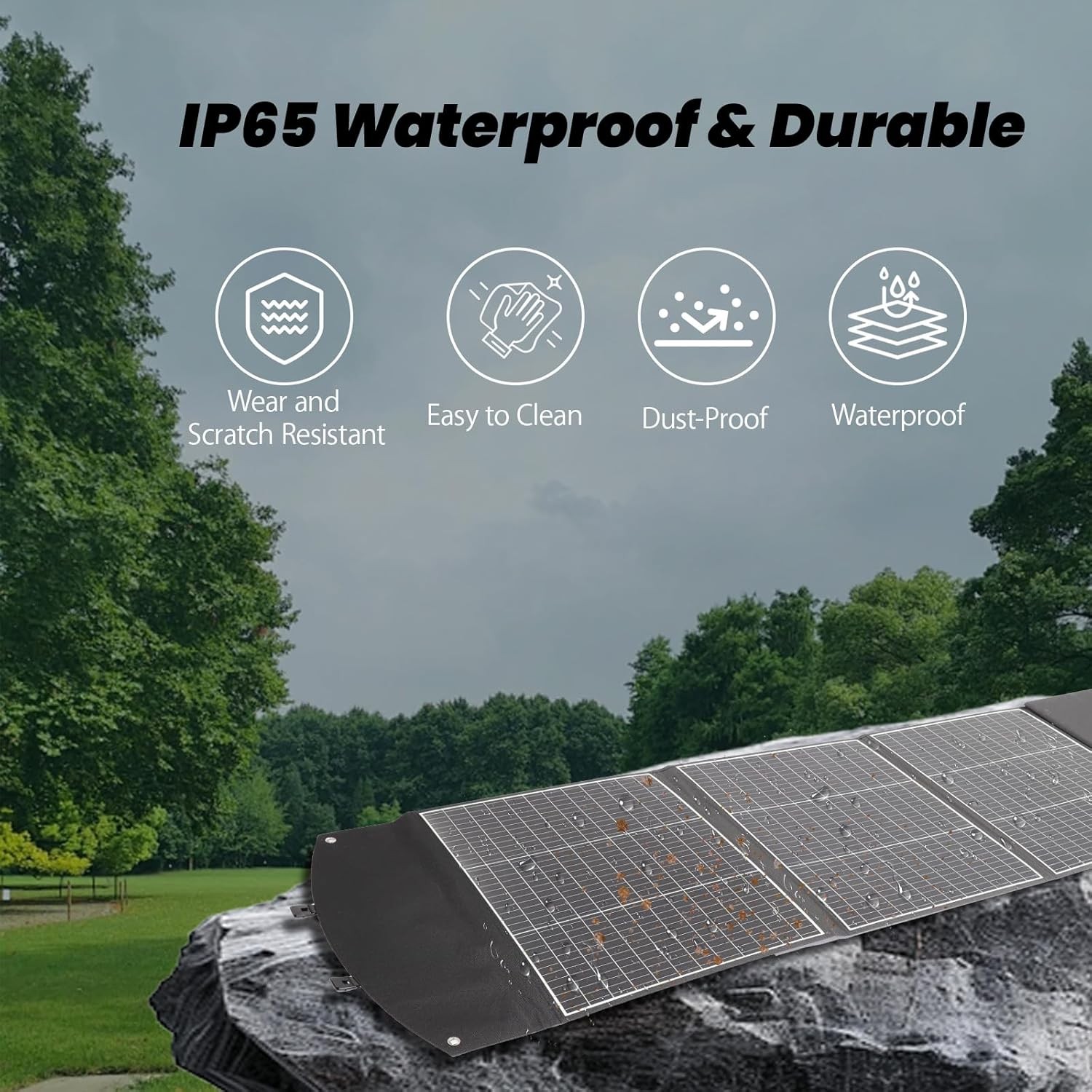 400W Portable Solar Panel Folding Charger Power with Kickstands Power Station
