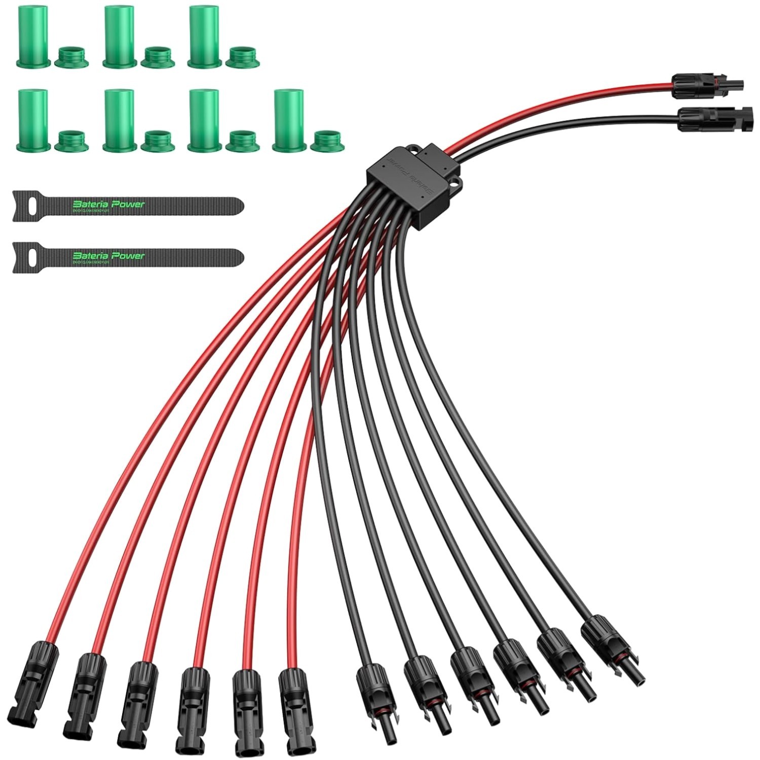 Solar Panel Connectors Splitter, 12 to 2 Y Branch