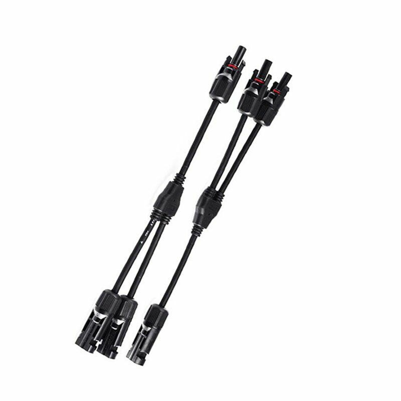Solar Panel PV Cable Y Branch Wear-resisting Copper Tin Plate Anti-UV Connector
