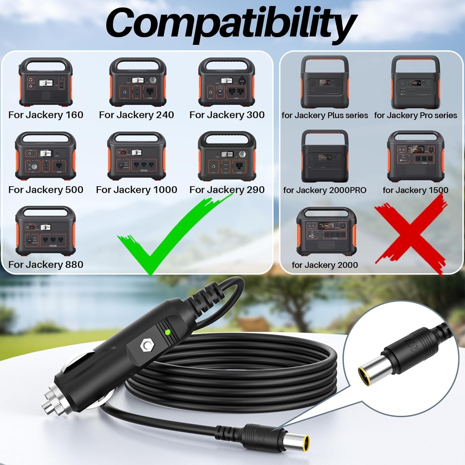 Charger Jackery Portable Power Station Explorer 1000 300 500 880 550 290 240 160
