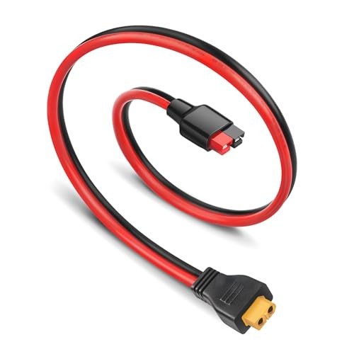 10AWG 45A XT60 to Anderson Adapter Cable | Heavy-Duty, XT60 Female to 2FT