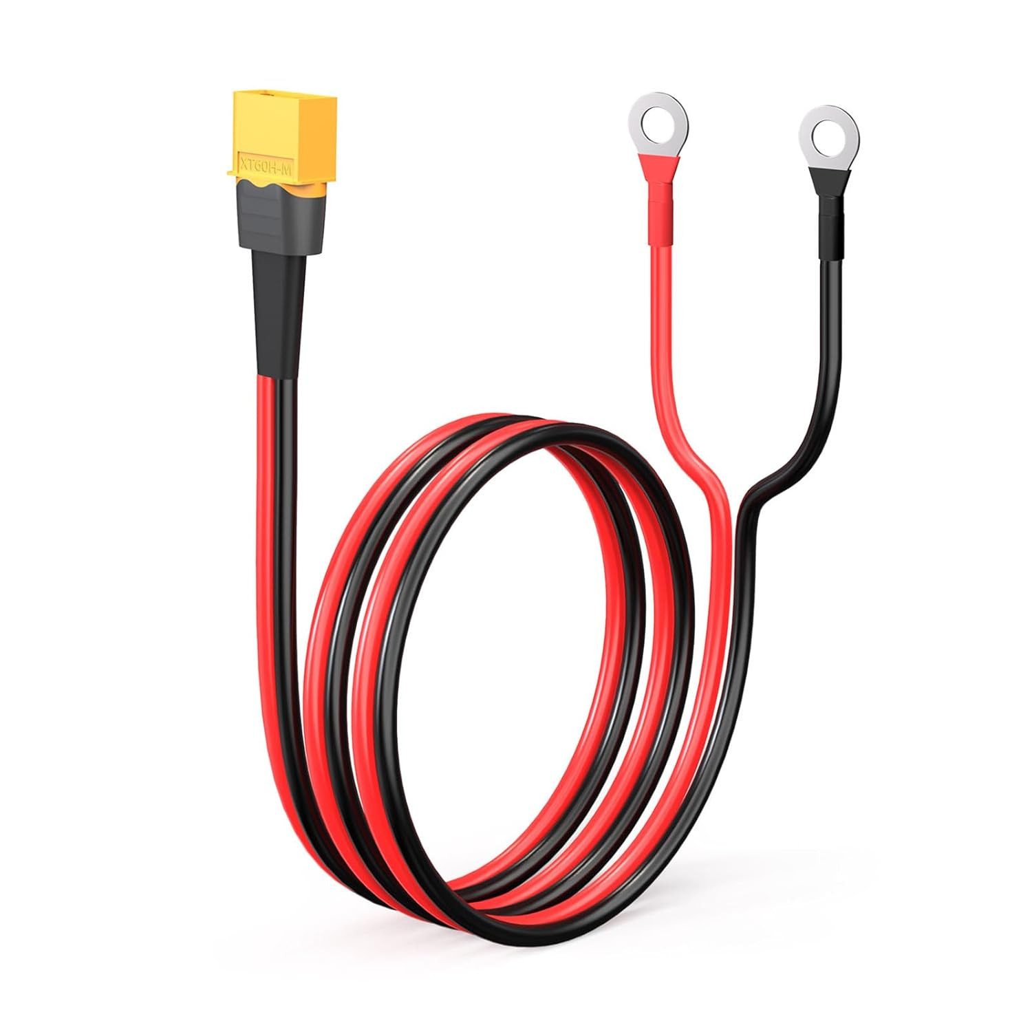 XT60 to O Ring Terminal Cable, 10AWG XT60 Male to O Ring Connector Cable with Ti