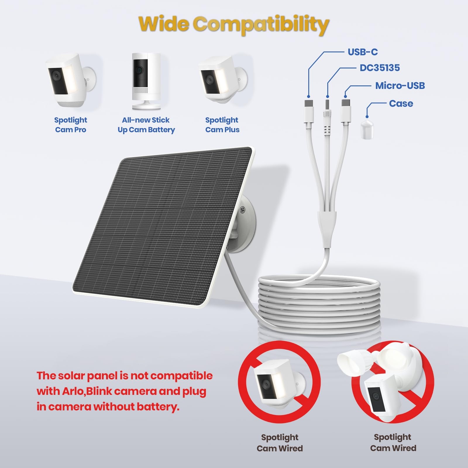 2 Pack 6W Solar Panel for Outdoor, 5V USB Solar Charger with Rechargeable Bat…