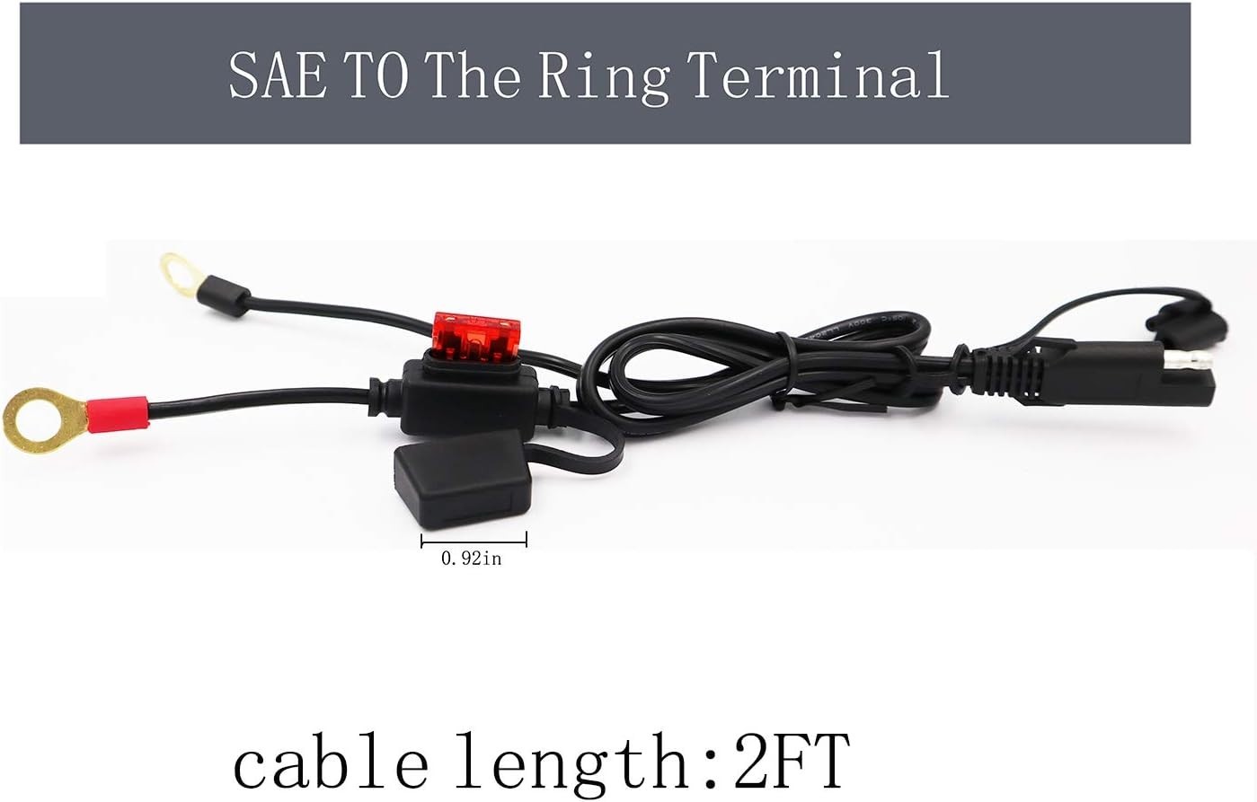 Essential SAE Quick Disconnect Solar Cable Adapter for Motorcycles & Cars – 2Pcs