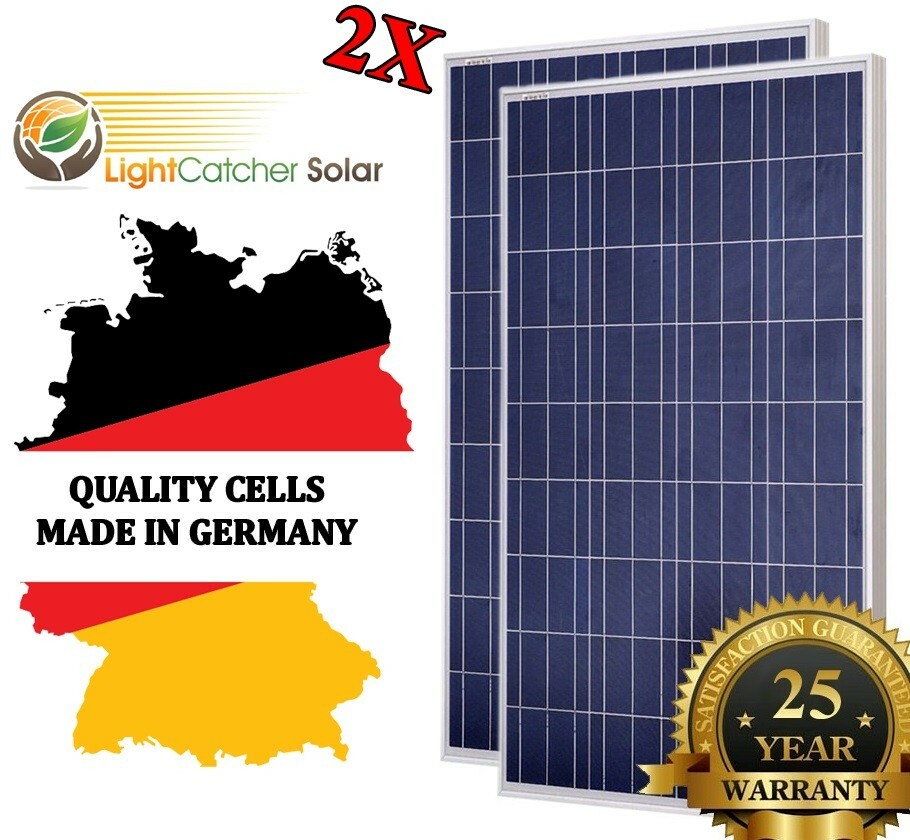 2x solar panel extension pack with 2x brackets and t branch connector