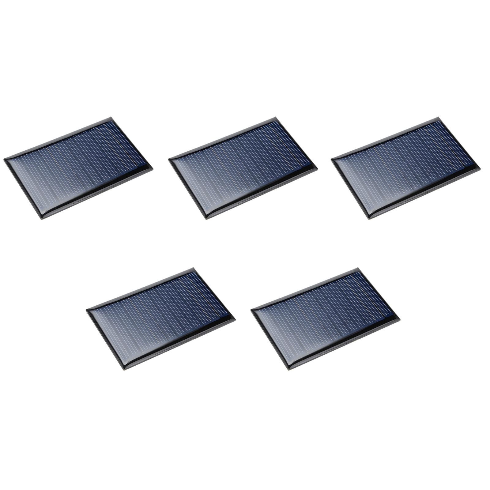 5 Pack Mini Solar Panel Cell for DIY Electric Power Project 6V 60mA 72mm x 45mm