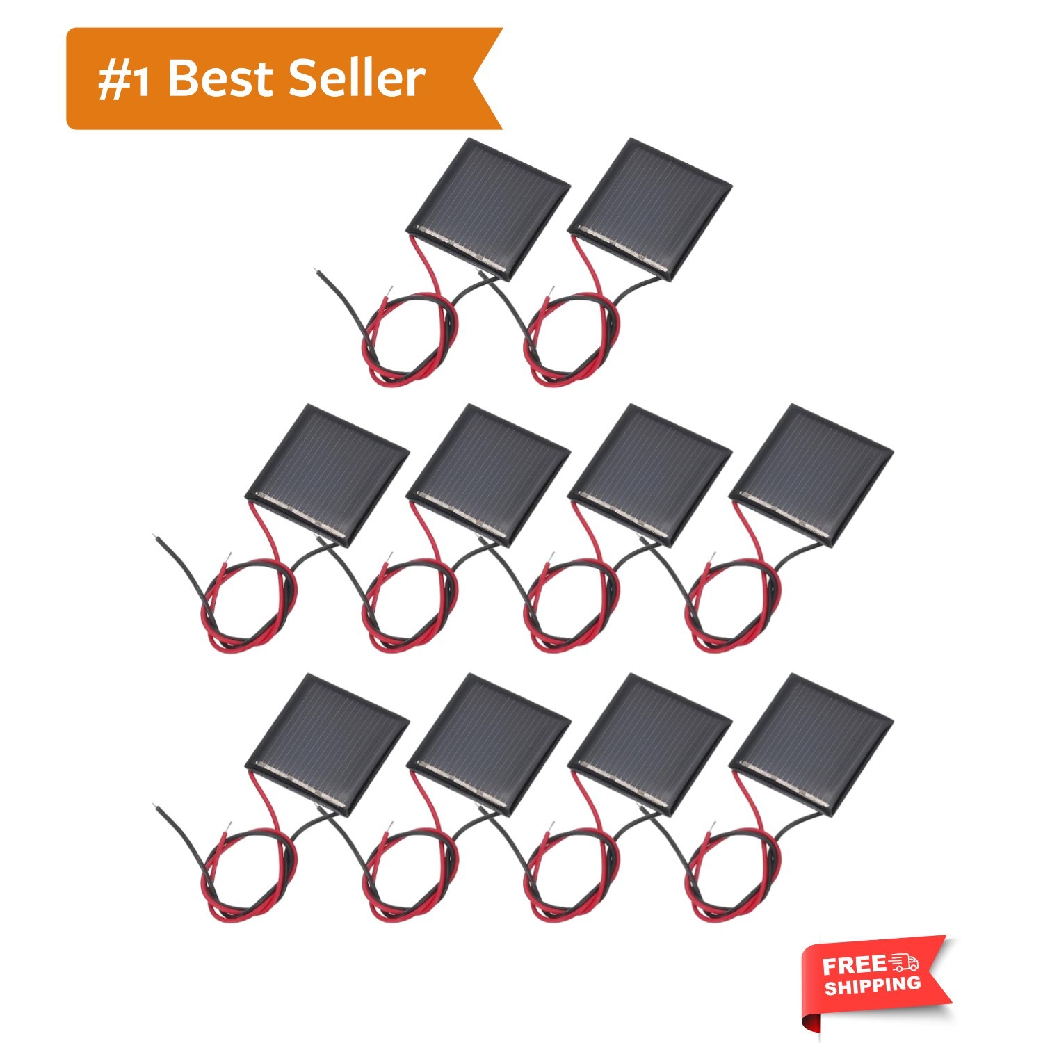 10 Pcs 1.5V 0.09W 60mA Mini Solar Panels, Small Polycrystalline Solar Cell Pa…