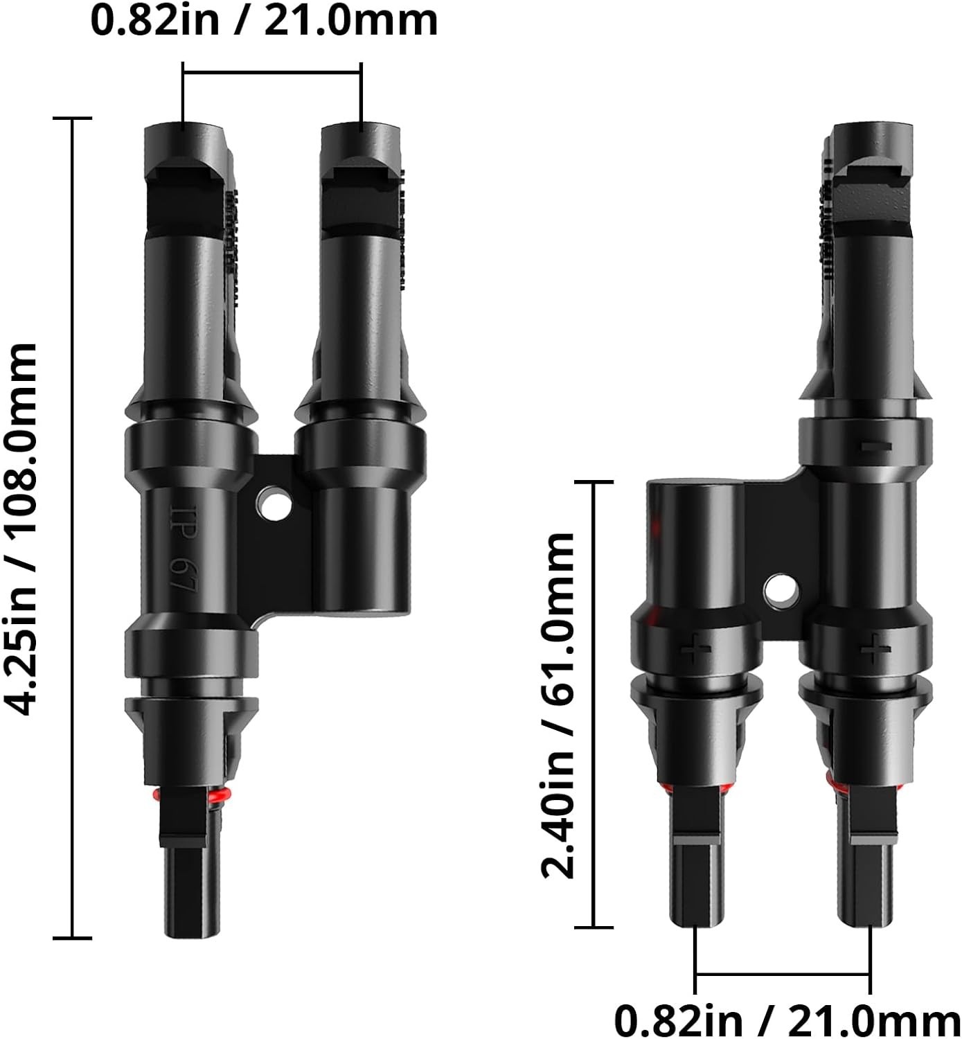 Solar Branch Connectors T-Branch 1Pair M/FF F/MM