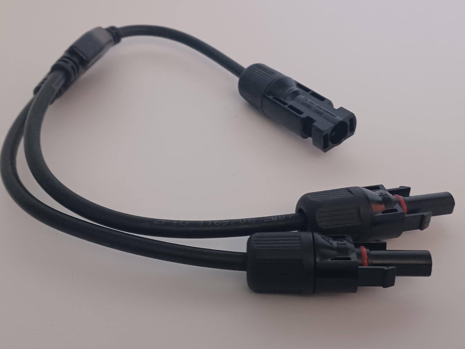 Y Branch Connector Cable Solar Panel Cable Connector Parallel Connector