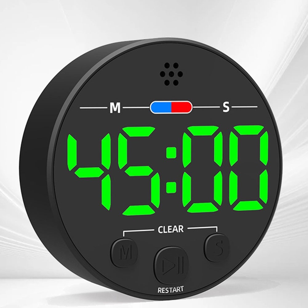 Kitchen Magnetic Timer with Transparent LCD Display for Precise Time Management