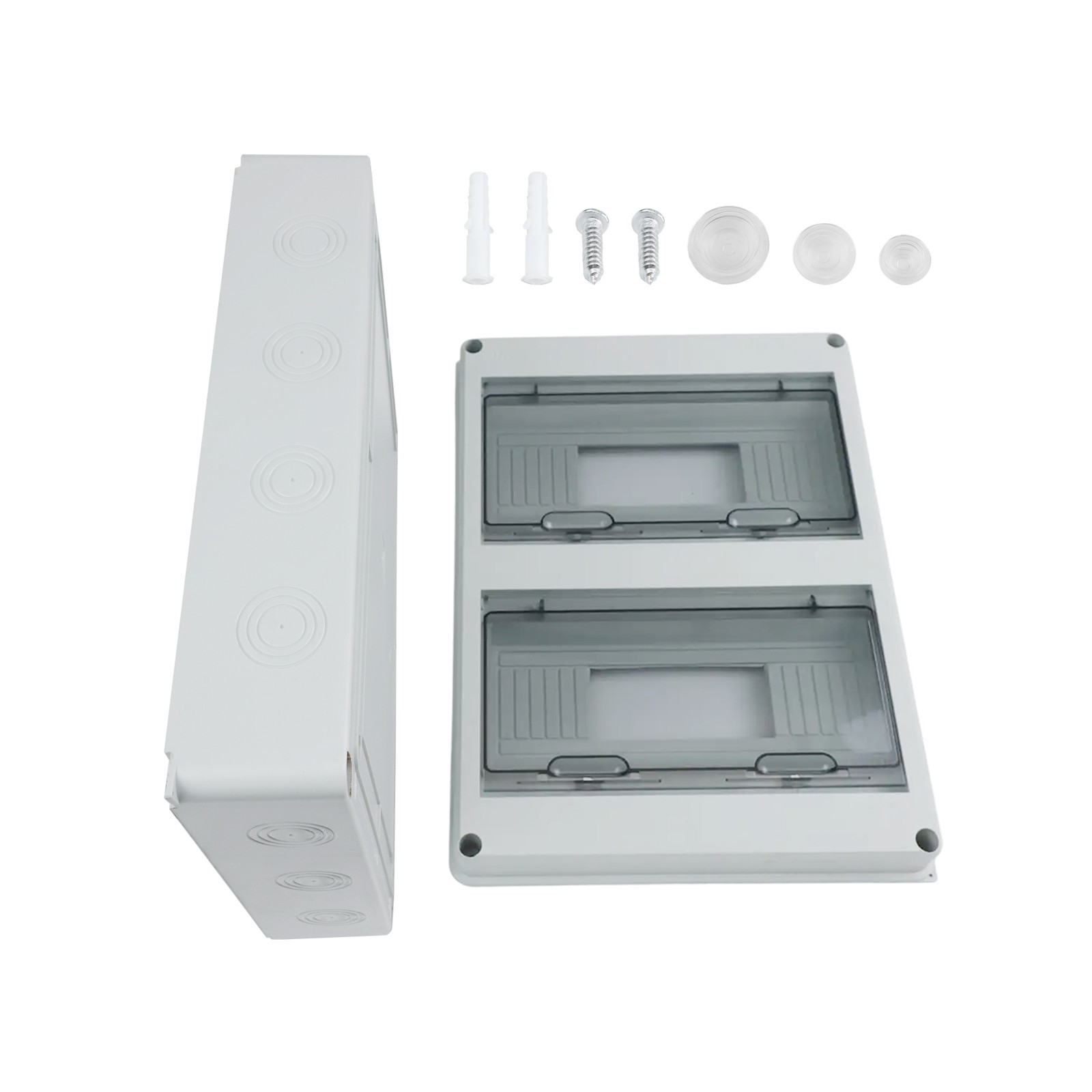 Assured ABS Plastic Distribution Box Featuring a Total of 24 Circuits Available