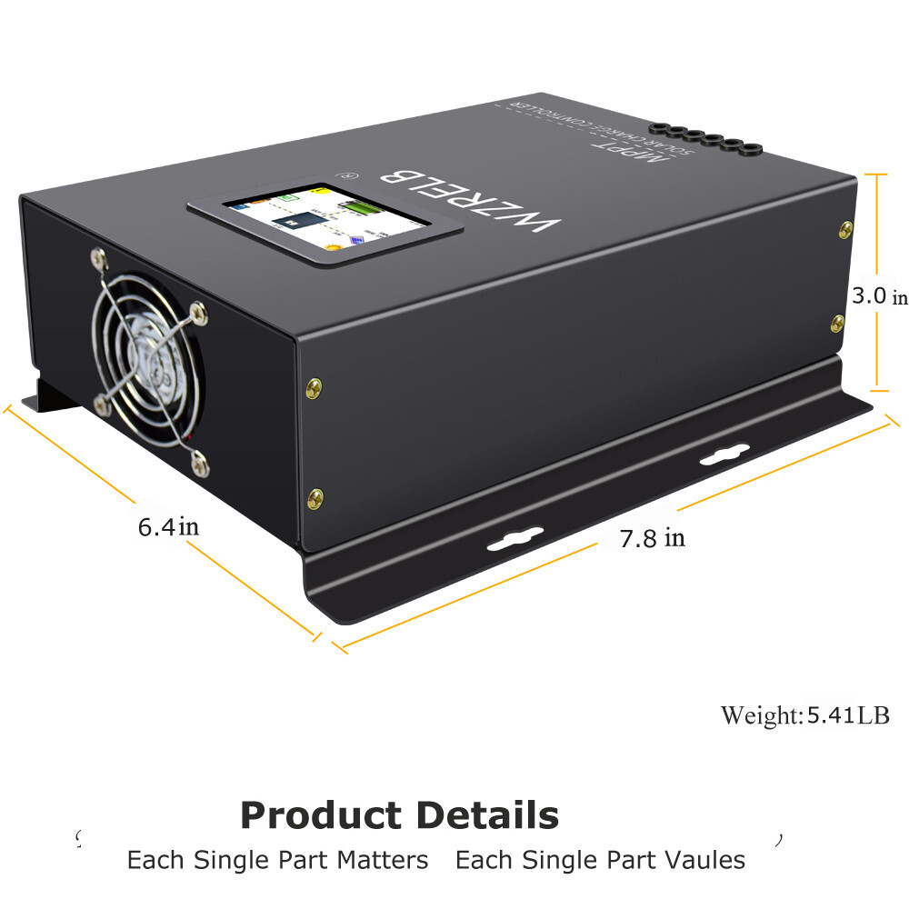 Pure Sine Wave Inverter 3500W Power 12V 40A MPPT Solar charge Controller Car RV