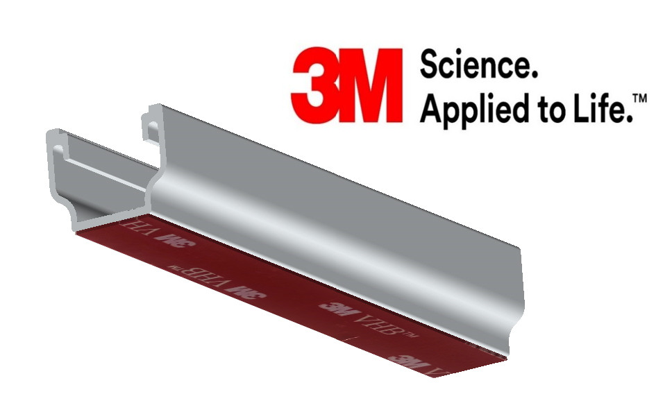 No-Drill Solar Panel Mounting Kit for Metal & Sandwich Roofs – 3M Bonded Rails