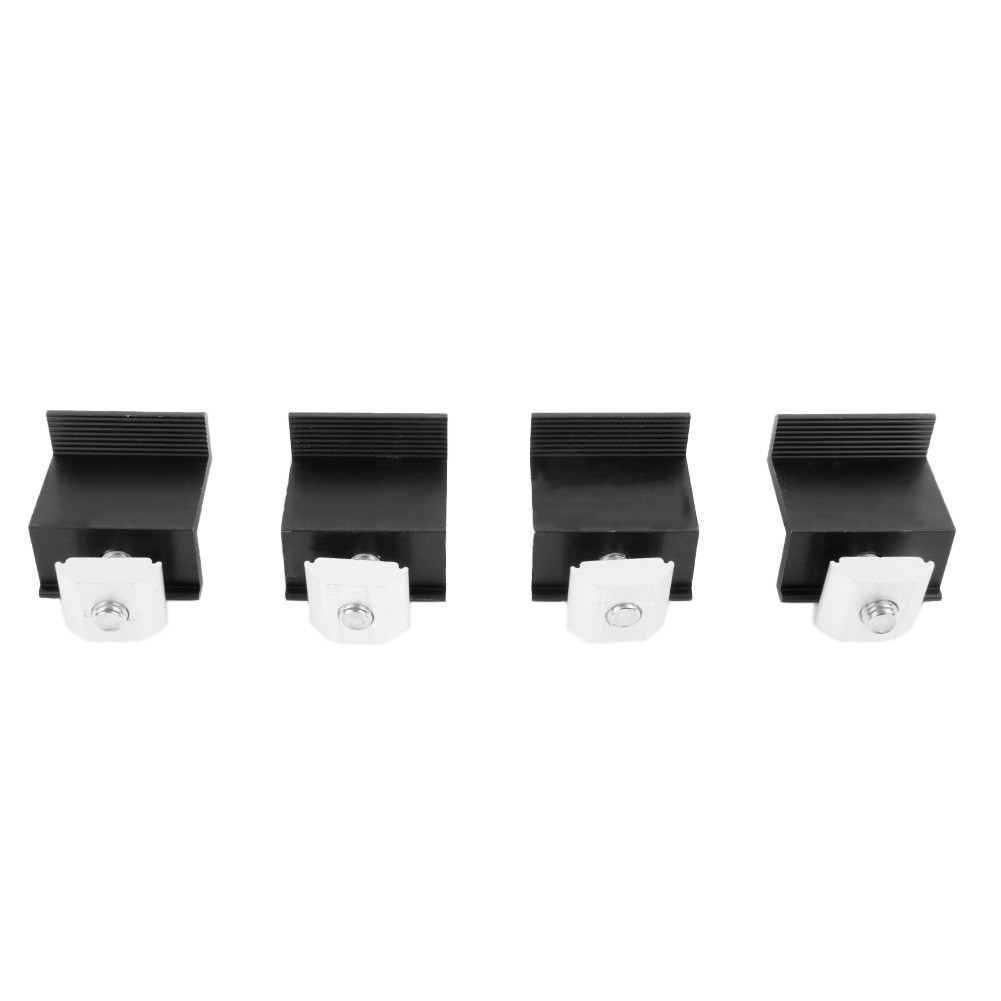 Solar Panel Bracket Fixing PV End Clamp Middle Clamp Mounting 30mm/35mm Black