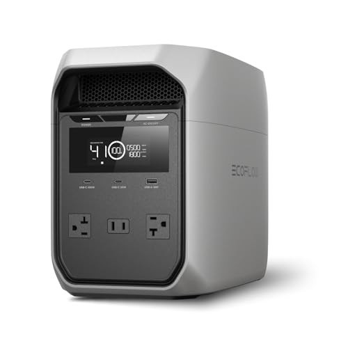 EF ECOFLOW DELTA 3 Portable Power Station 1024Wh 1800W LiFePO4 Solar Generator