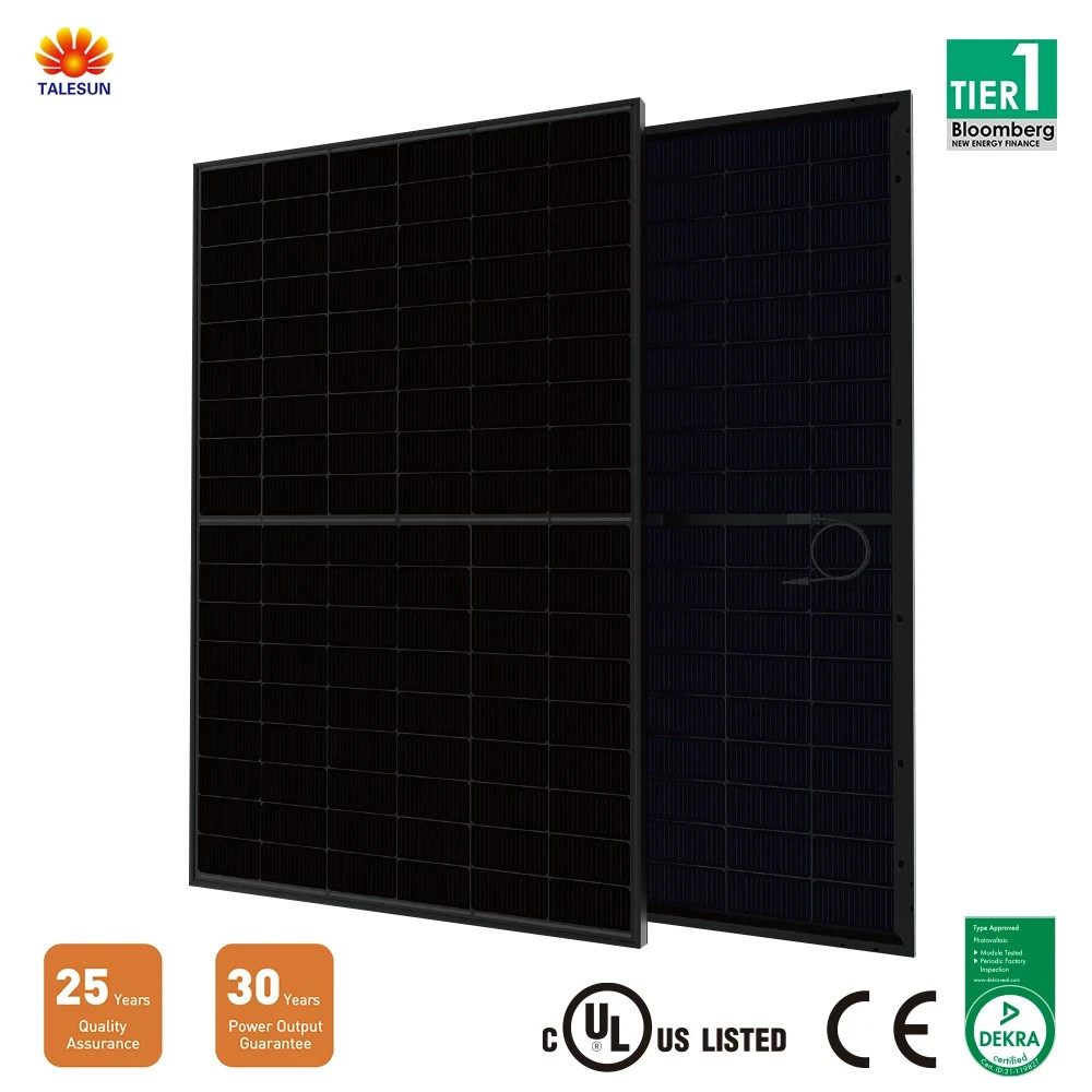Talesun 450W Bifacial Dual Glass Solar Panel–TM7G54M Full Black N-Type 108-cells