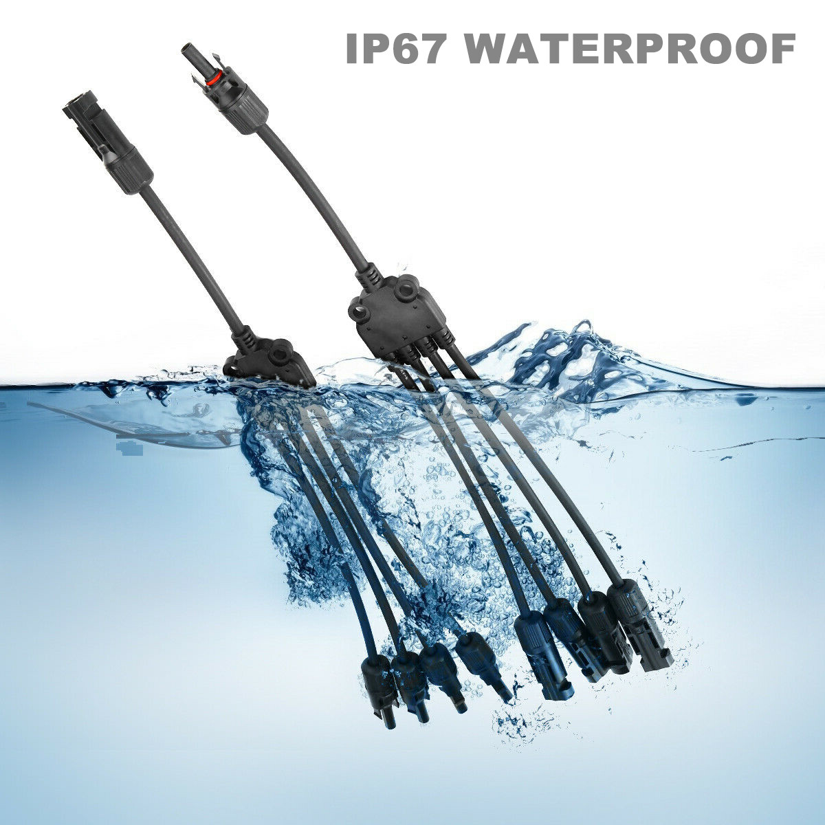 2/3/4 Y Branch Cable Solar Panel Cable Connectors Cable Extension Connector