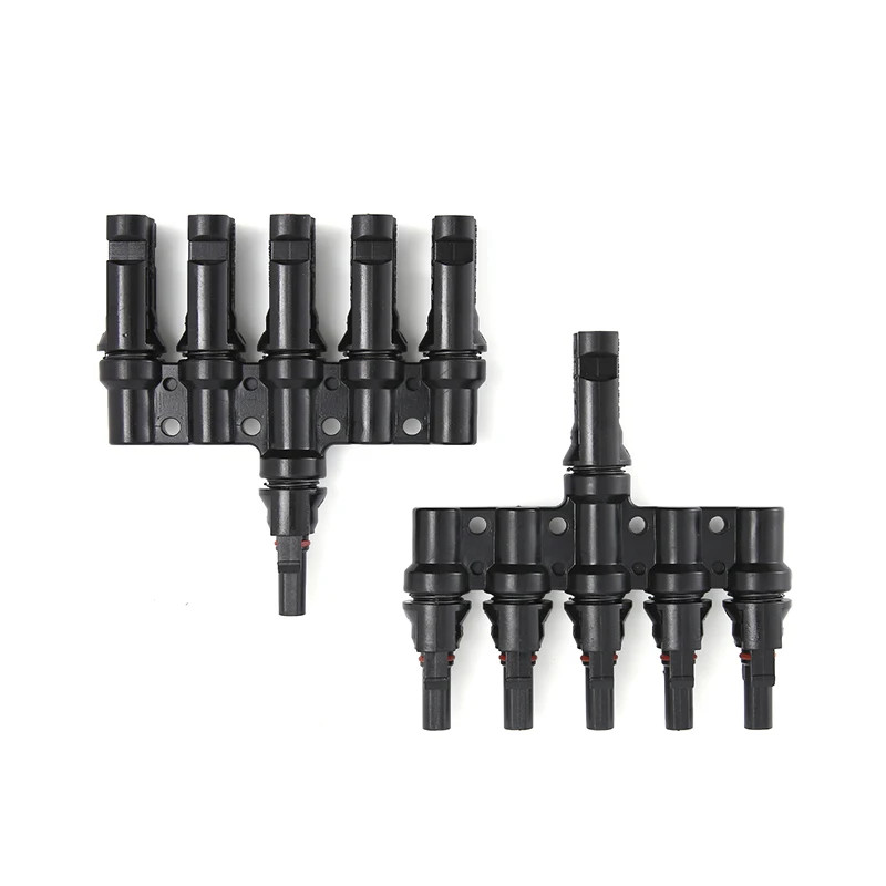 1 Pair Branch Connector 5-in-1 1000V 30A Parallel IP67 Waterproof MC4 For Solar