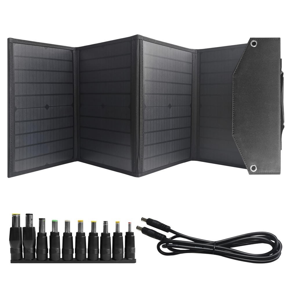 100W Lithium Ion Portable Power Station w/ 40W Solar Panel Digital Display