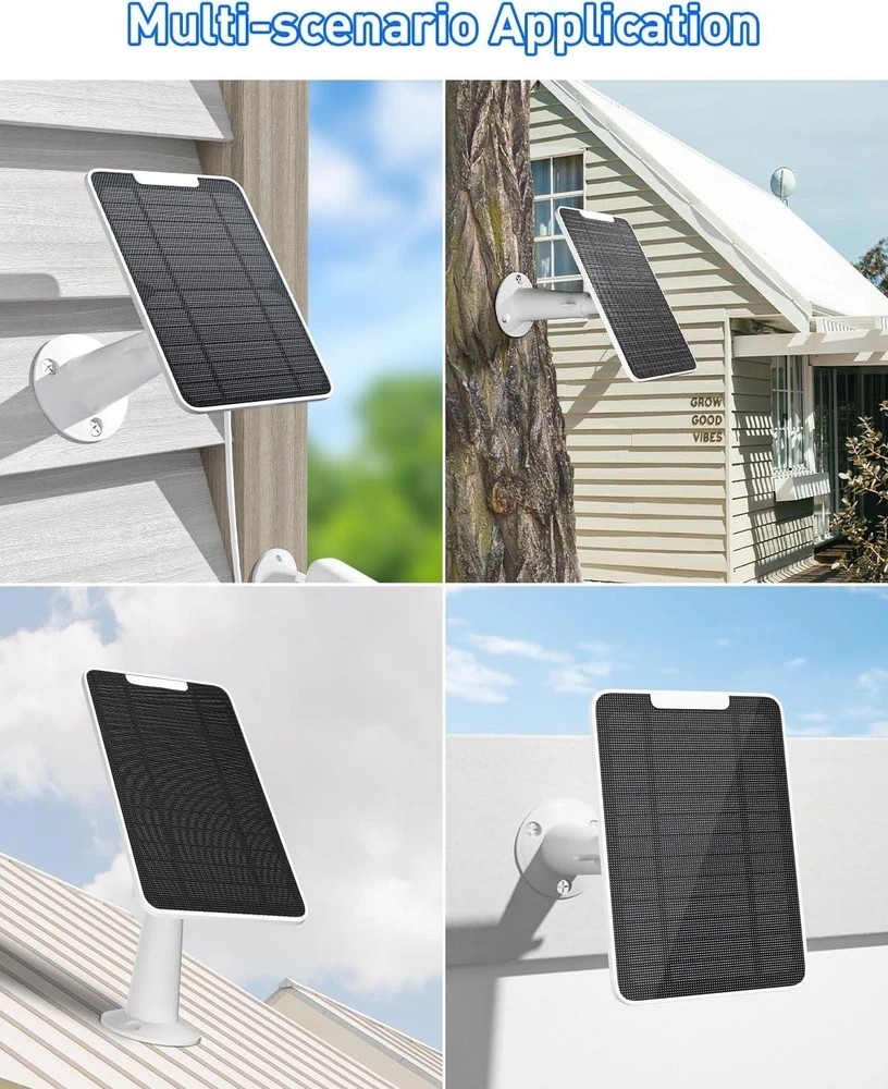 Solar Panel for Google Nest Camera, 5W Camera Solar Panel Power for Google Nest