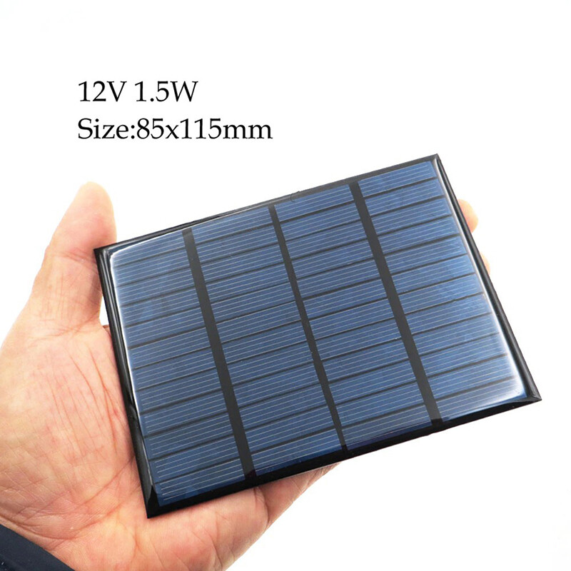 1/3/4/5/10 Pcs 1.5W 12V Solar Panel Board Small Cell DIY Module Battery Charger