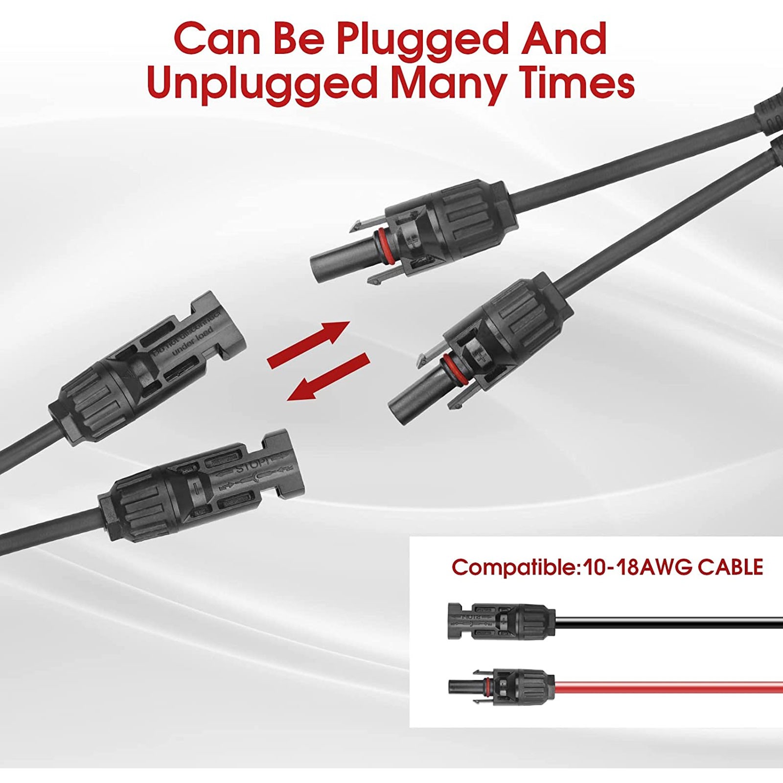 1 Pair 1-2 Y Branch Solar Wiring Connector Solar Cable Combiner Box 12AWG Cable