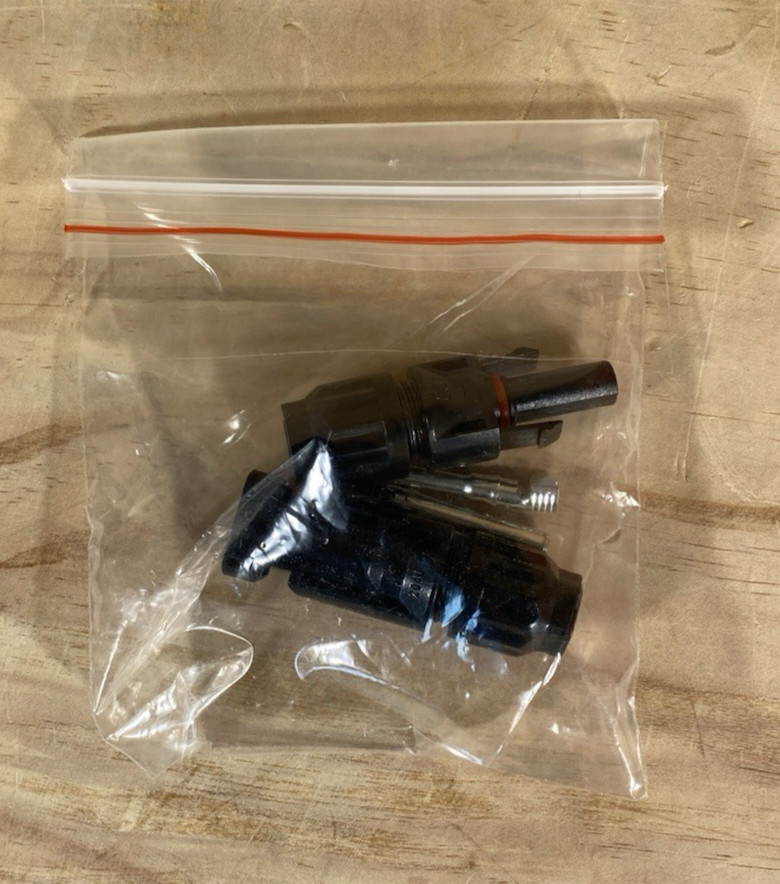 Lot of 5, 8 FT Battery Clip-on Crocodile Clamps to SAE Connector, 14 AWG (2.5mm)