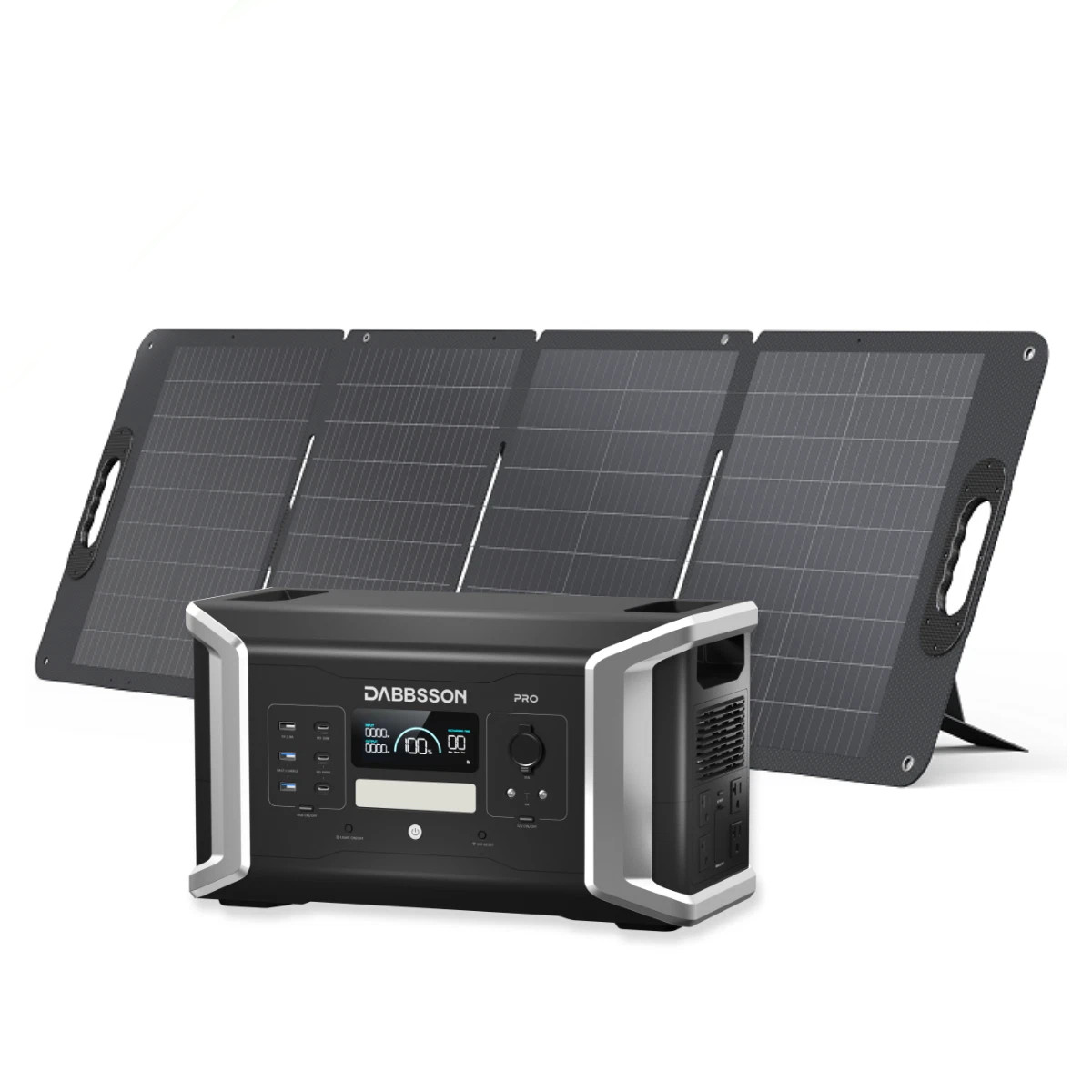 Dabbsson 1024Wh 2000W Power Station Portable Solar Generator + 210W Solar Panel