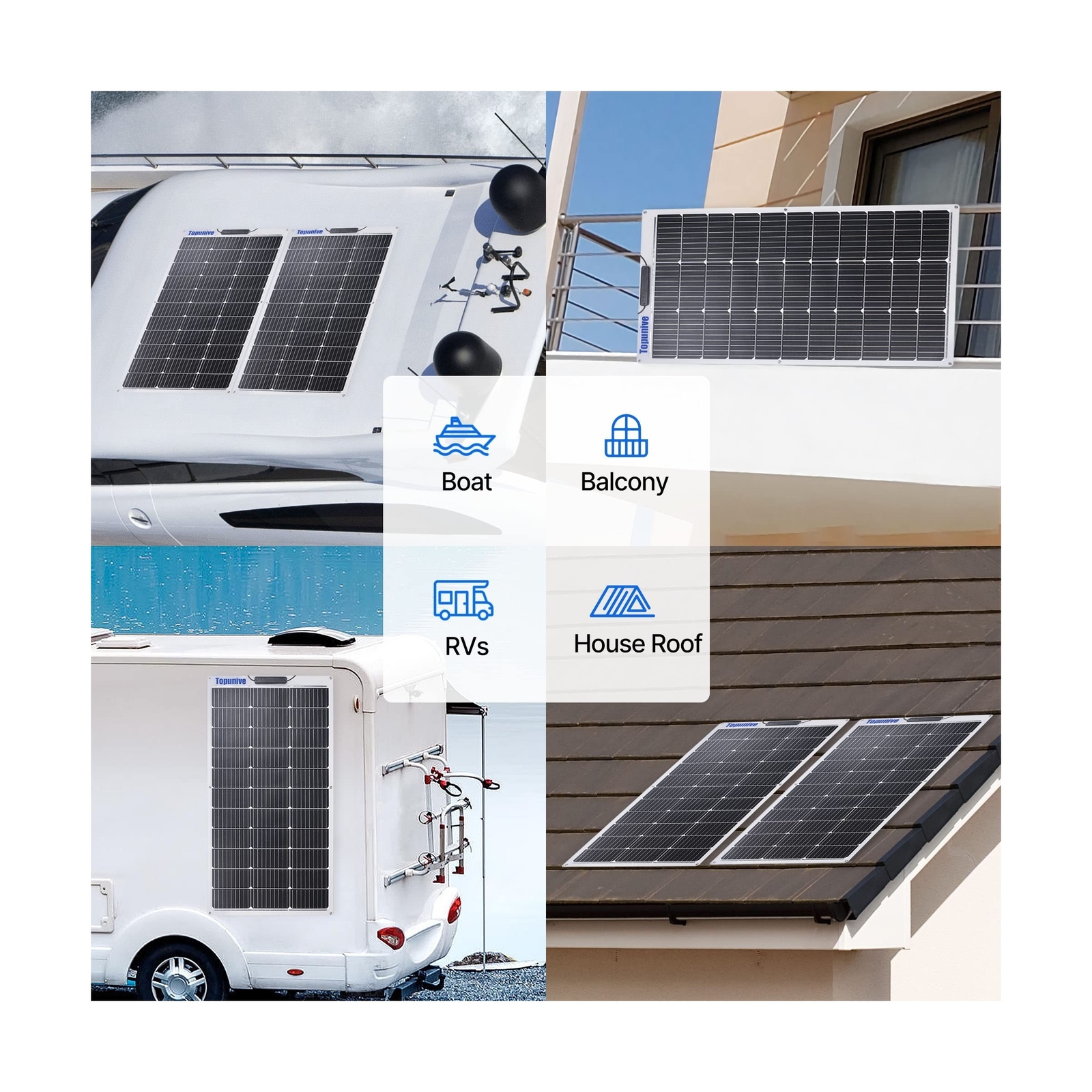 2PCS 100W 12V Flexible Solar Panel 9BB Monocrystalline Cell 12 Volt Semi-Flex…