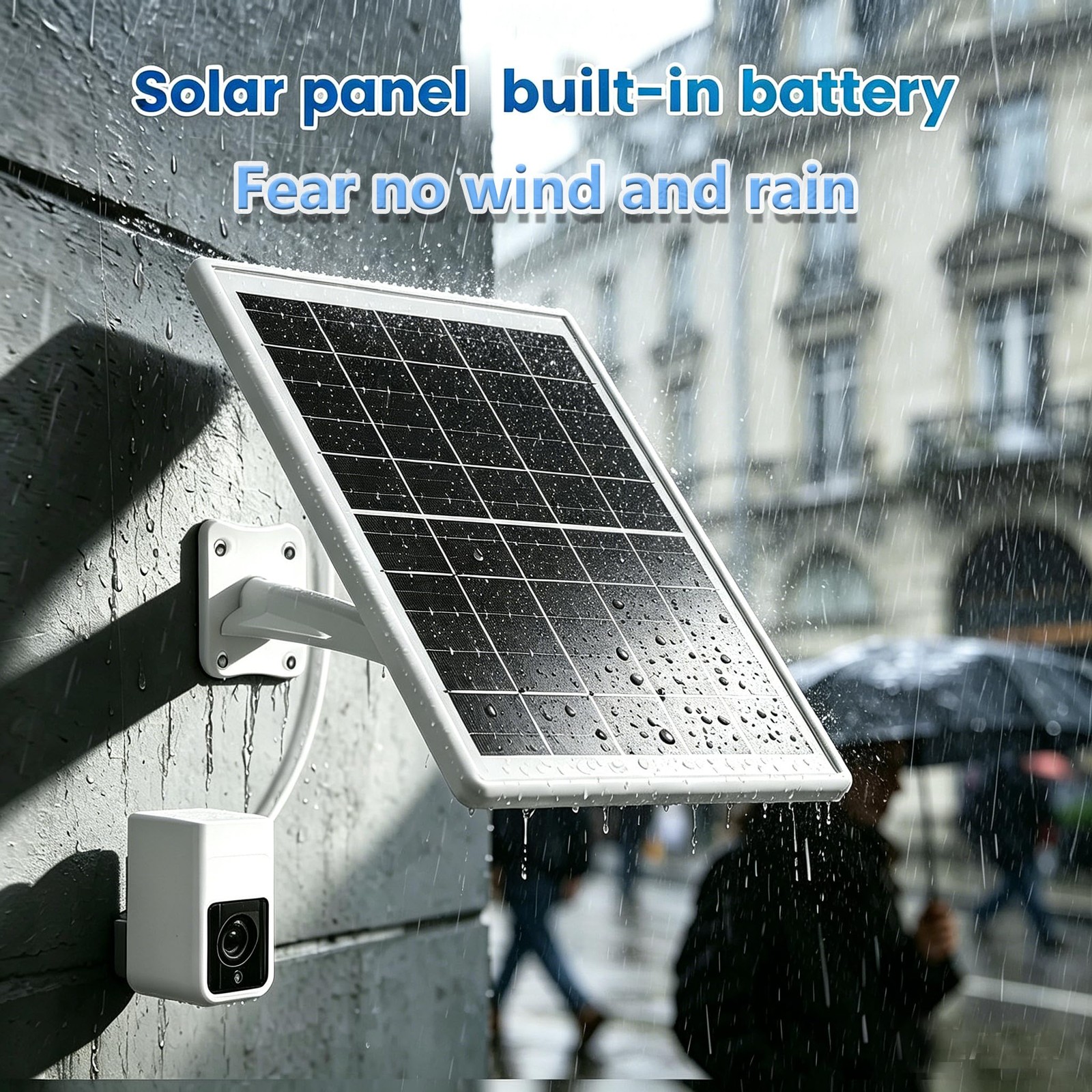 8W Solar Panel with 12000mAh Battery, 5V/12V USB C & DC Dual Output, IP65 Wat…