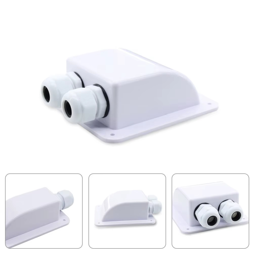 Waterproof ABS Solar Panel Double/Single Hole Wire Cable Entry Gland Sealing Jun