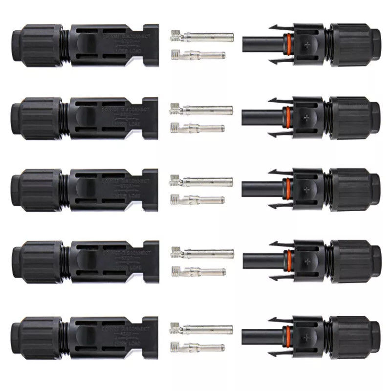 10/20/50/100/200 Pairs Male Female Solar Cable Connectors For DIY Solar Panel