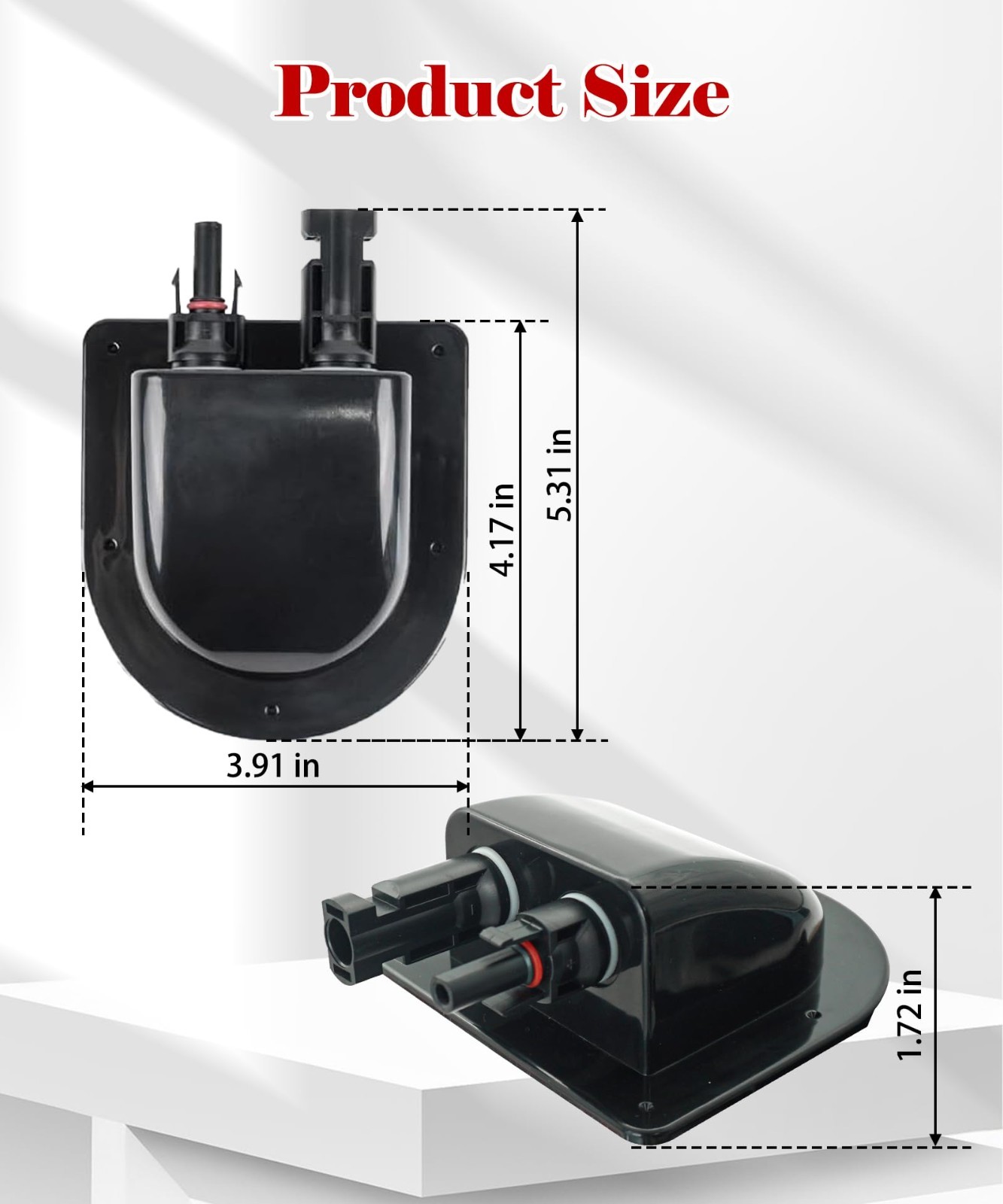 Solar Cable Entry Gland with 10AWG Extension Cable & MC4 Connectors for RV, Boat