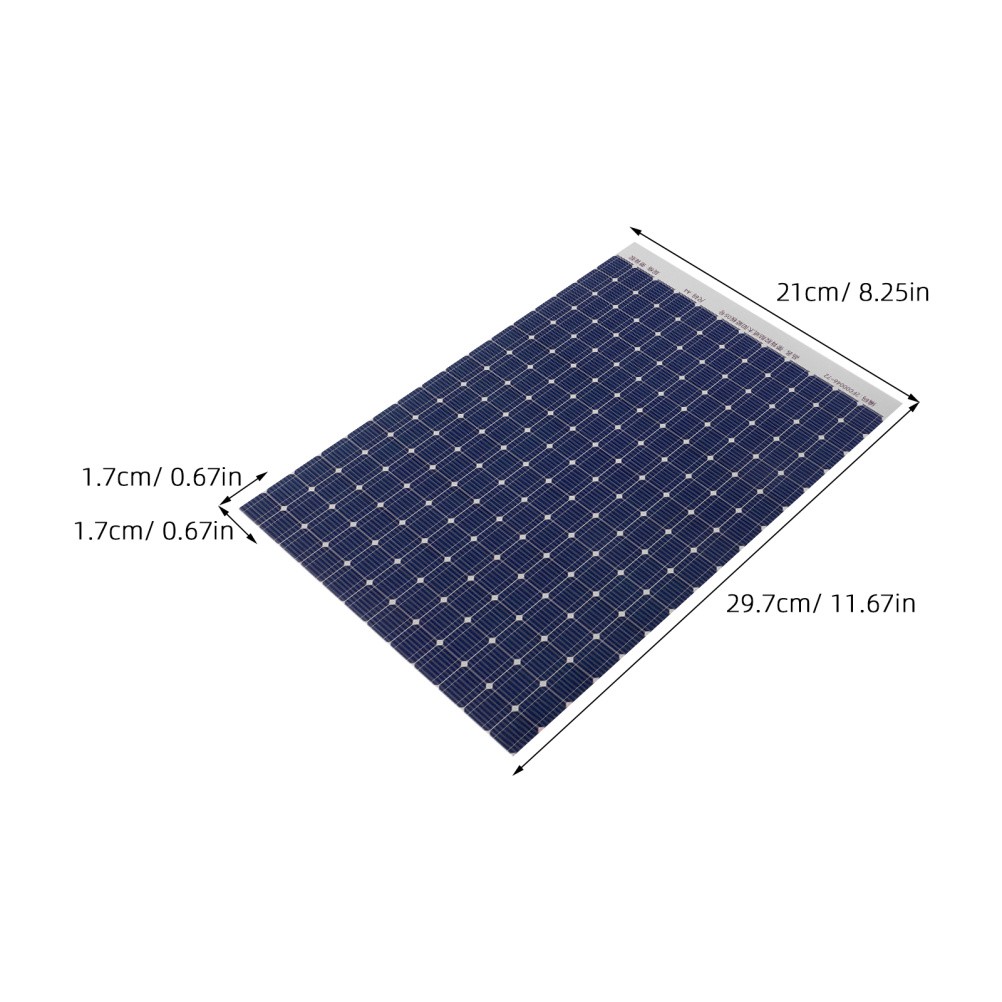 6Pcs Reusable Miniature Solar Panel Stickers for Dollhouse Decor Dark Blue