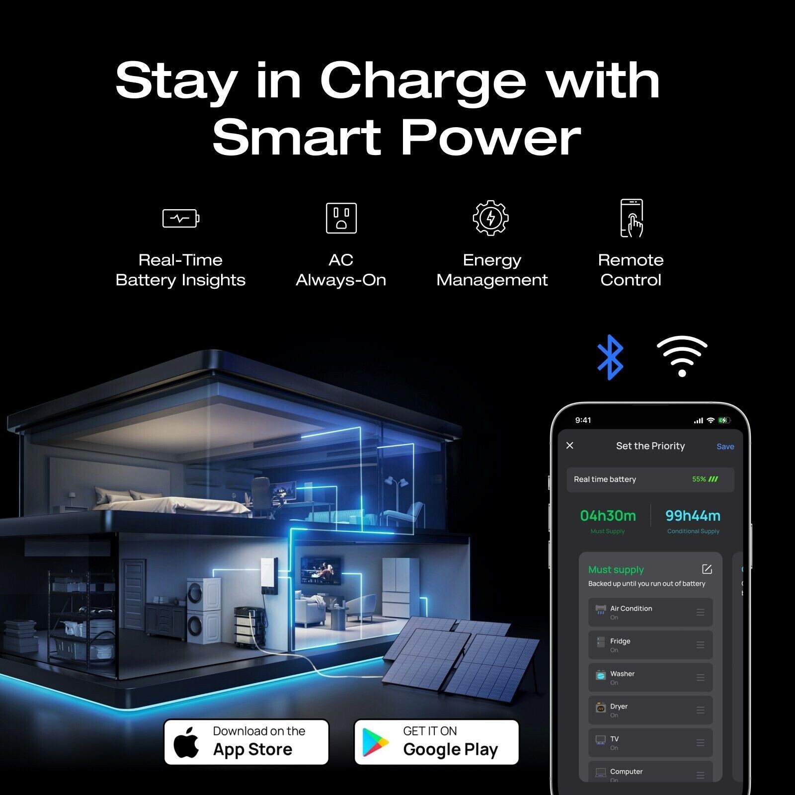 EcoFlow DELTA Pro Ultra 6000Wh Portable Power Station LiFePO4 Battery 120/240V