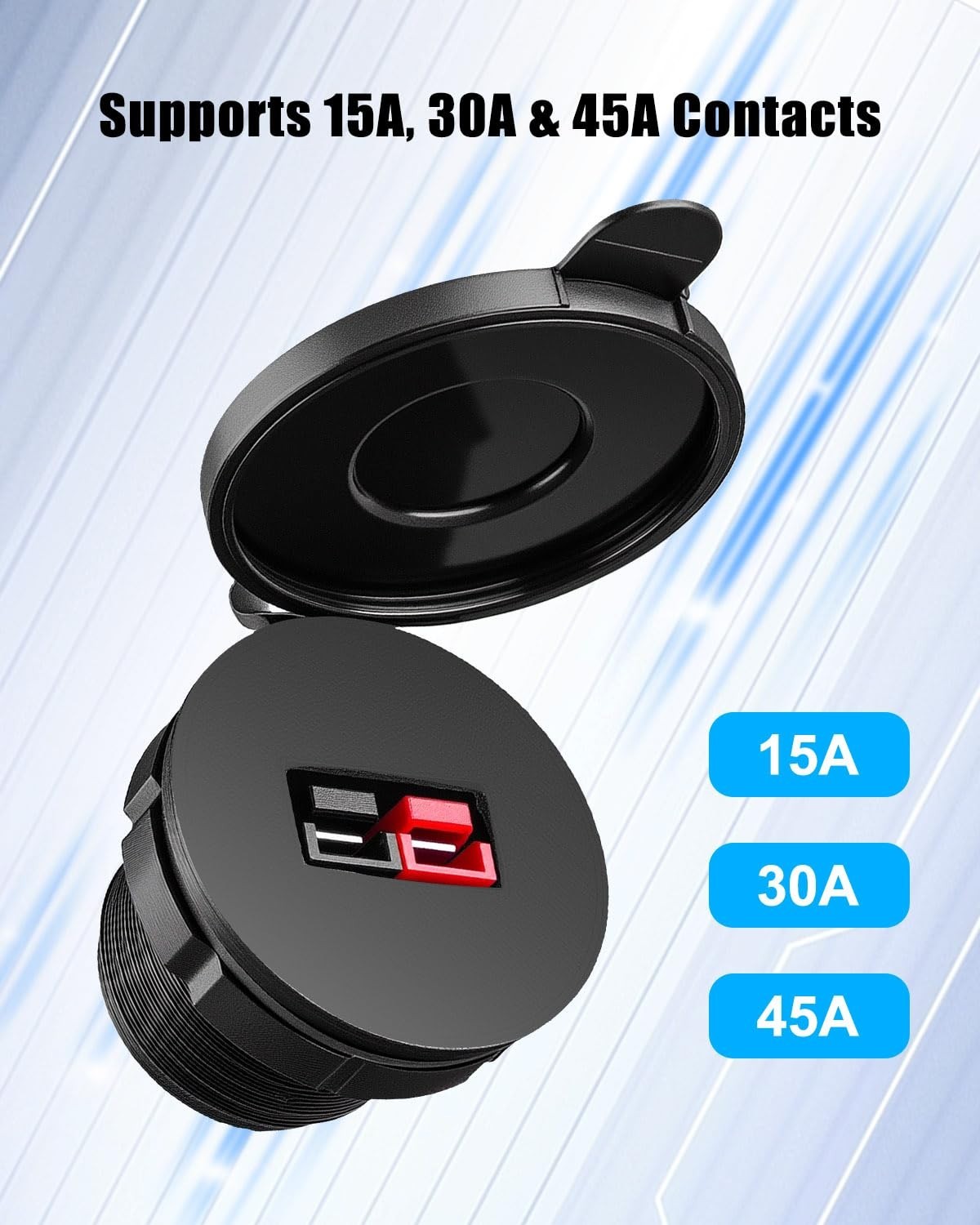 45A Anderson Powerpole Socket FOR Car Truck RV Boat 12V 24V