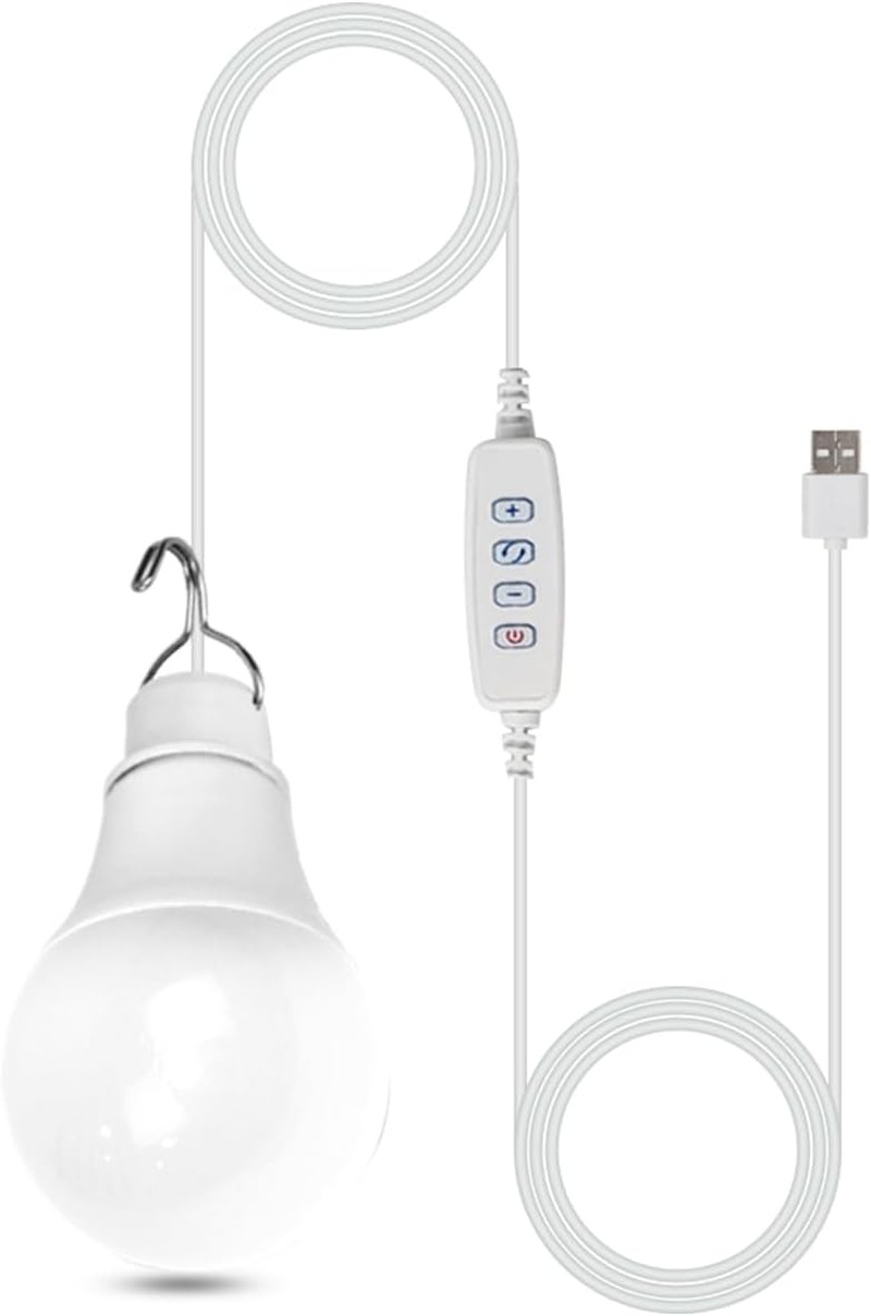 Light for Portable Power Station, Power Generator Led Light Bulbs for Camping Em