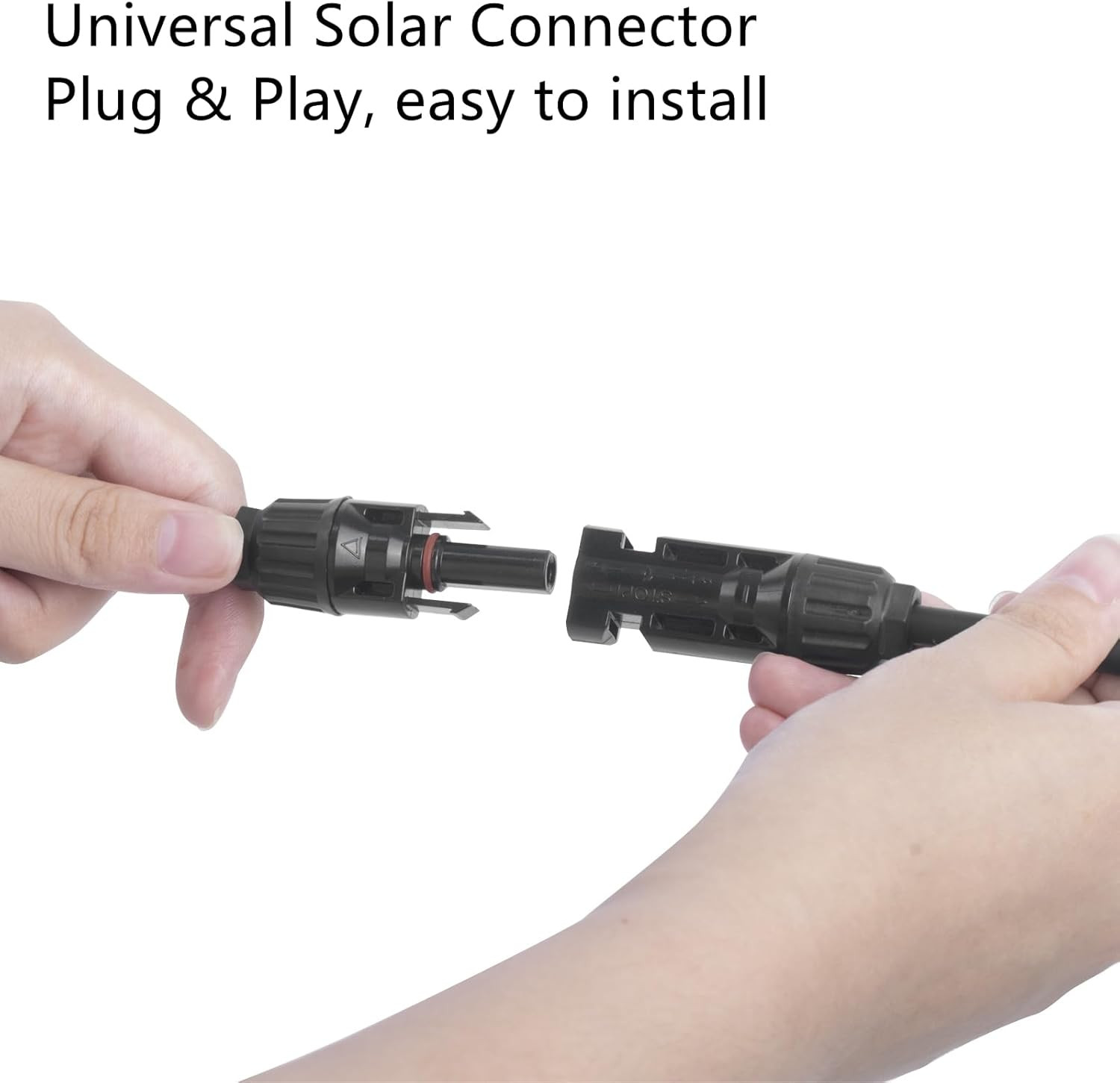 2 to 1 Solar Panel Connectors Y Branch Universal 10 AWG Solar Connectors (Red &