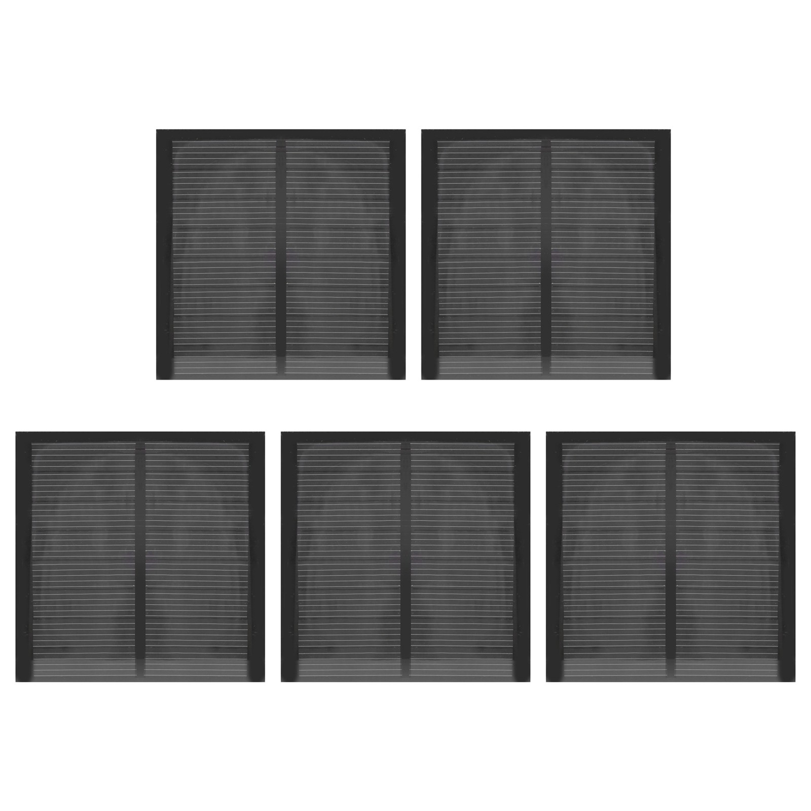 5Pcs Small Solar Battery Panel Polysilicon Epoxy Battery Module With 30cm New