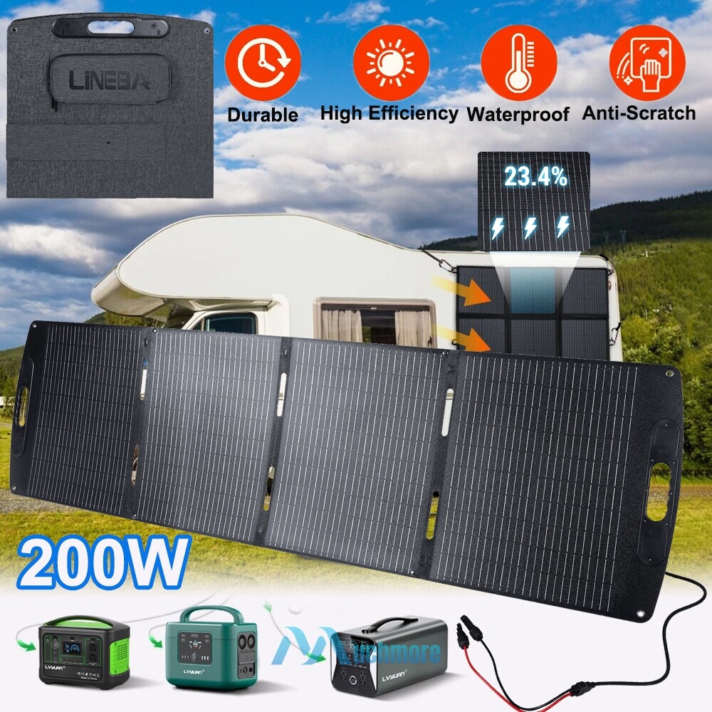 Portable Solar Panel 200W Foldable Easy Carry for Power Station Solar Generator