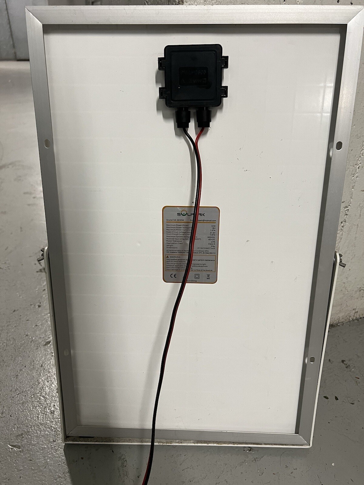 SOLPERK 30W 18V Solar Panel
