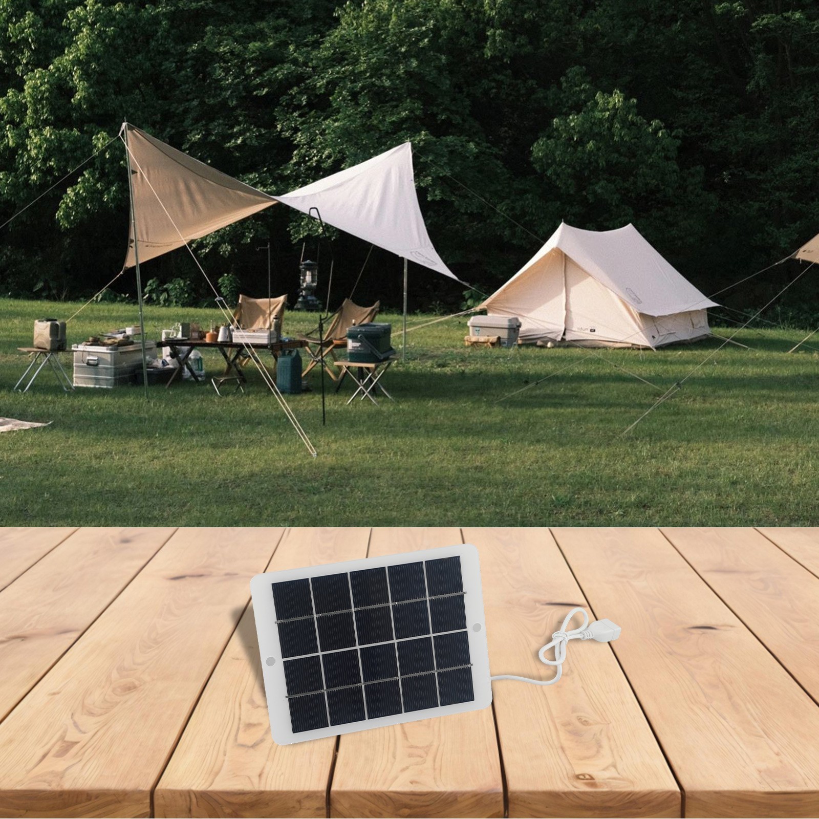 Polysilicon Solar Panel Compact and Portable Design USB Output for Charging