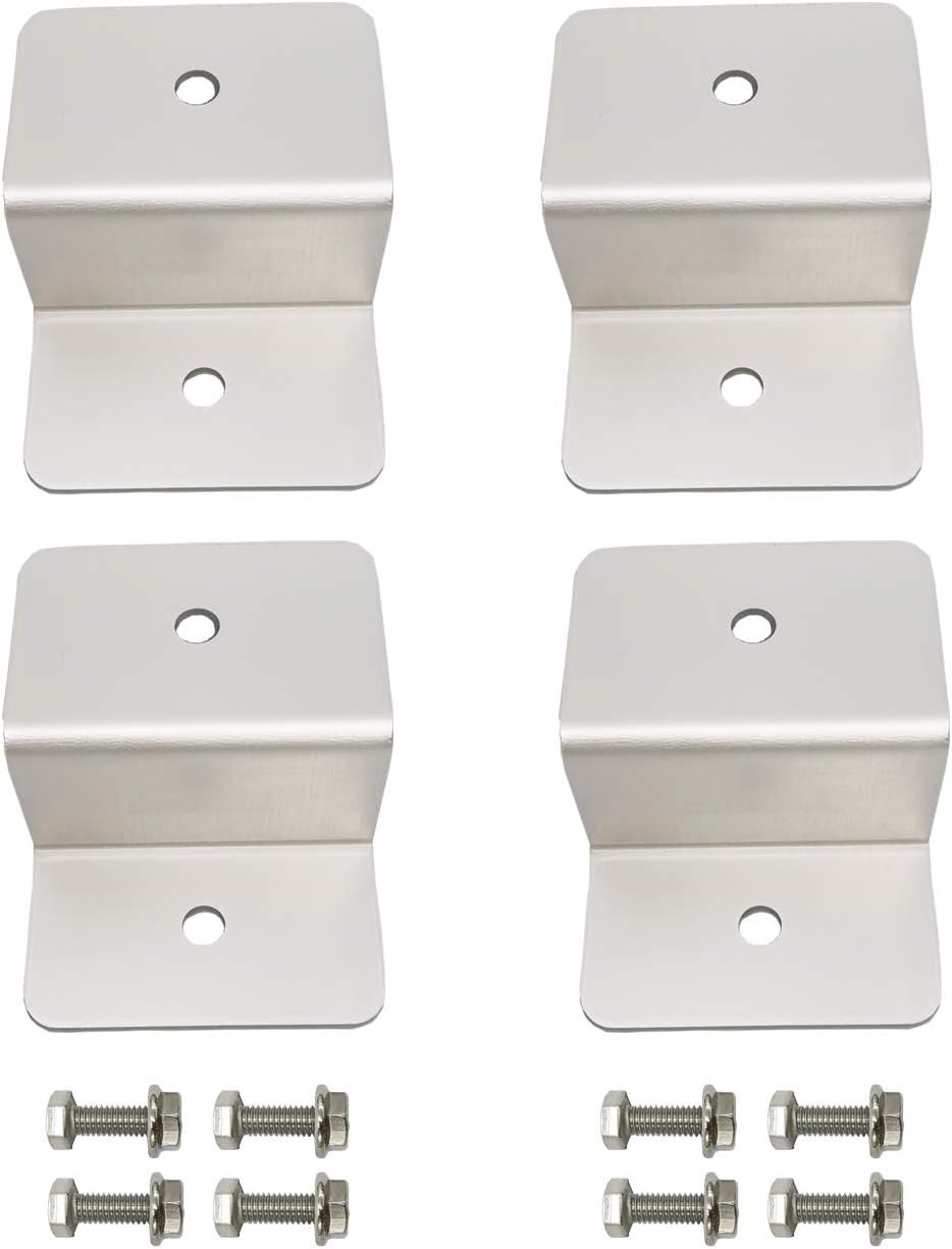 Weather-Resistant 4 Units Solar Z Bracket Mounts – Simple and Efficient Setup