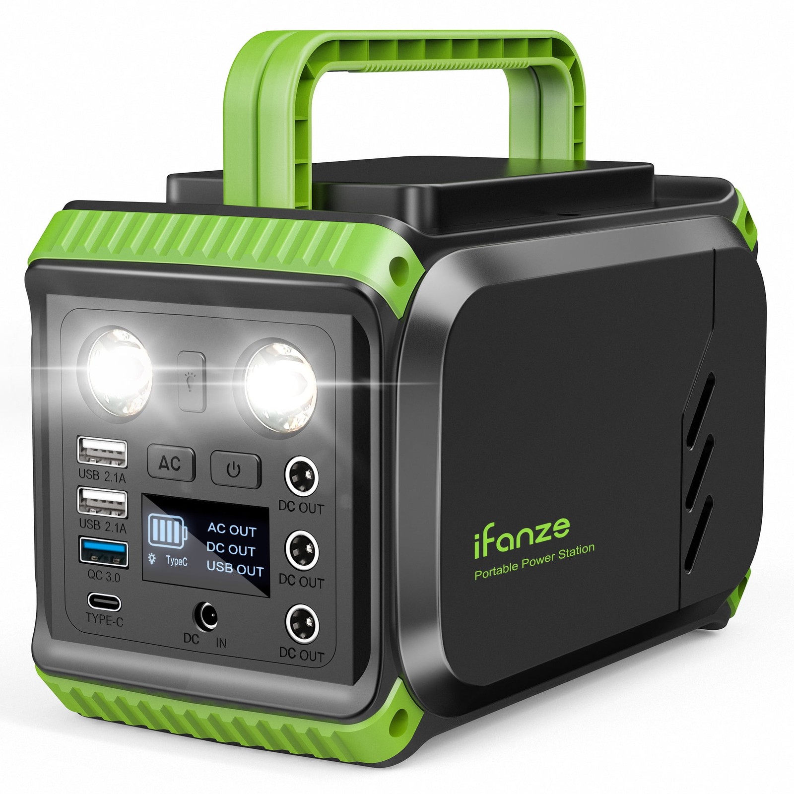200W Portable Power Station, 148Wh 40000Mah Solar Generator with 110V AC Outlets