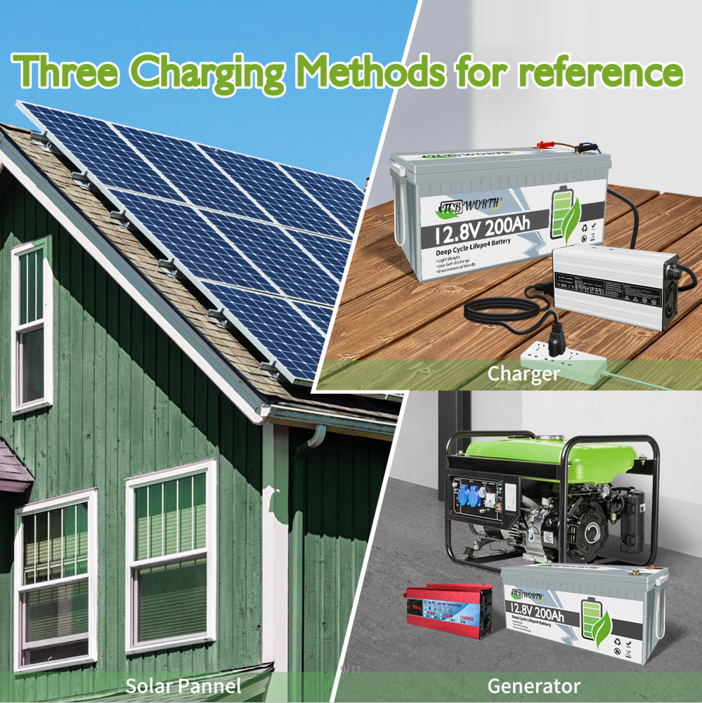 12V/24V 300Ah 200Ah 120Ah LiFePO4 Lithium Battery BMS For RV Solar Boat Off-grid