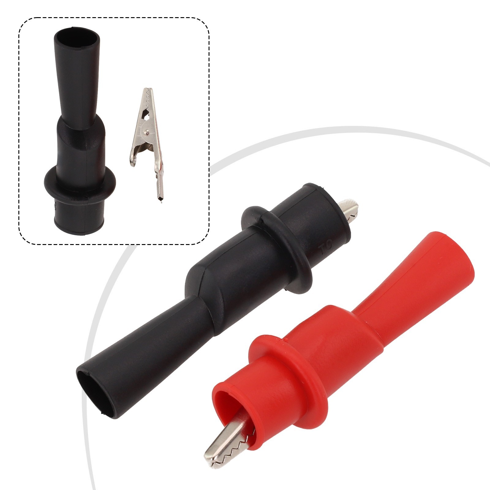 For Electrical Test For Alligator Clips Red and Black for Multimeter Connection