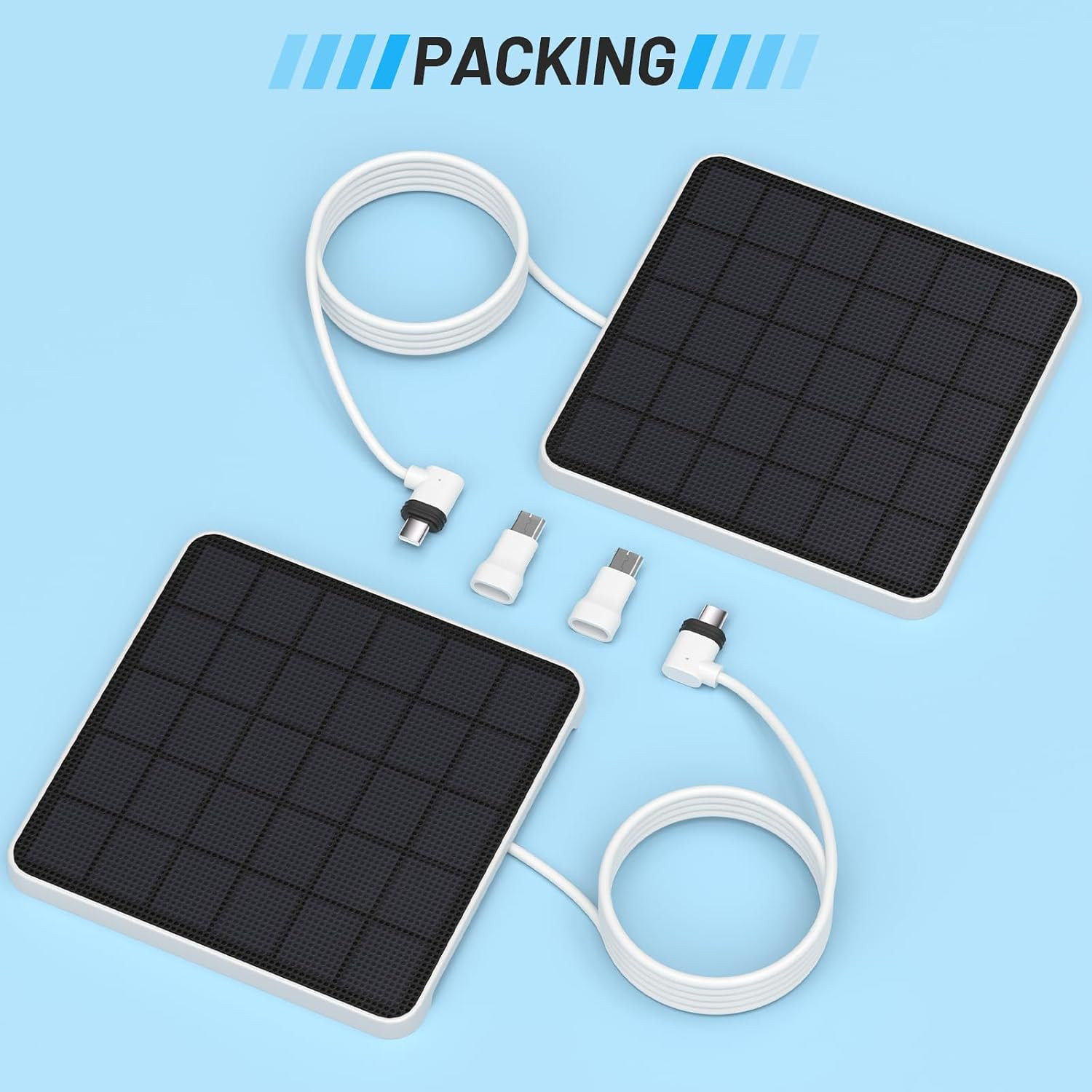 4W Solar Panel for Eufy Security Solocam S340,Replace the Original 2W Solar Pane