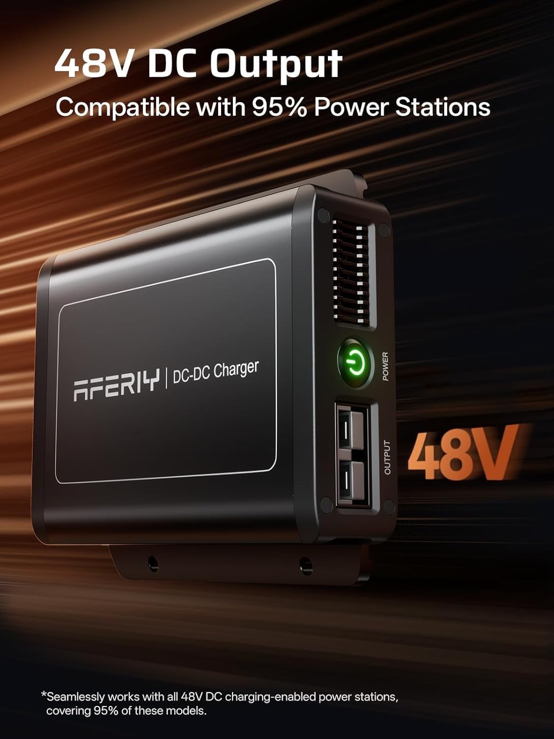 AFERIY DC060 600W Alternator Charger, Fast DC to DC 12V/24V to 48V