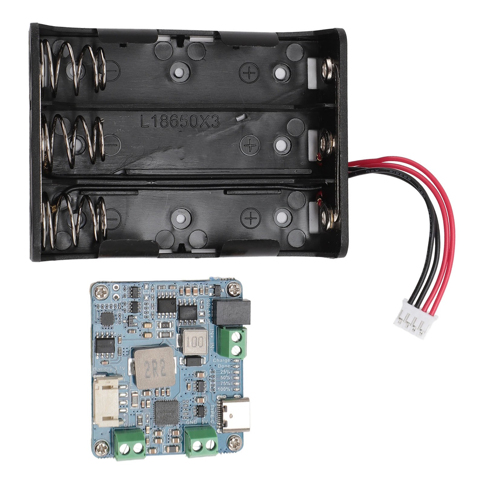 6V‑24V Solar Power Manager PCB MPPT 5V 3A Output Type C Charging Power